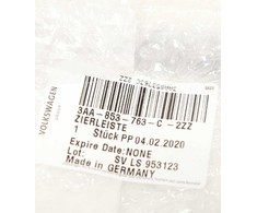 VAG VW PASSAT B7 R-Line Priekinis Bamperis Kairysis Ventiliacijos Grotelės Apdaila 3AA853763C2ZZ NAUJA ORIGINALI