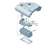 VAG VW Polo 1.2 AWY kvėpavimo žarna 03D103493E originali