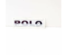 VAG VW POLO 6N Galinės bagažinės emblema ženklelis 6N0853687H739 NAUJA ORIGINALI