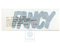 VAG VW POLO DERBY Originalus 871853750DVD8