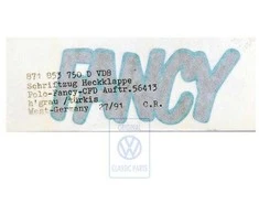 VAG VW POLO DERBY Originalus 871853750DVD8