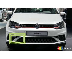 VAG VW POLO GTI 15-17 priekinio bamperio apatinės grotelės dešinės pusės apdaila gruntuota 6C0854322GRU originali