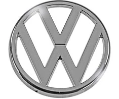 VAG VW priekinės grotelės emblema chromuota originali 321853601