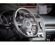 VAG VW R Line aliuminio vairo ratlankio apkaba su emblema originali 1K8419685BPOP