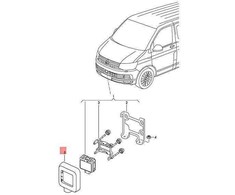 VAG VW radaro jutiklio apdailos detalė originali 6C0907225A9B9