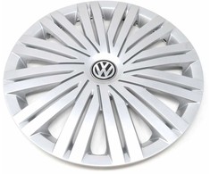 VAG VW ratų stebulės dangtelio apdaila sidabrinė 15 colių originali 6C0601147CYTI