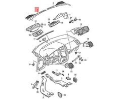 VAG VW Scirocco Vandens deflektorius originalus 1K8819403E9B9