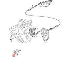 VAG Paklotas Puolejas Audi A3 2016-2017 Volkswagen Golf 2013-2017 Originalus 3C0837279A