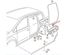 VAG VW SEAT Sharan Syncro 4Motion Alhambra adapteris Dešinysis originalus 7N0843758