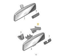 VAG VW SEAT Sharan Syncro 4Motion Satin Juodas dangtelis originalus 7N0955737A9B9
