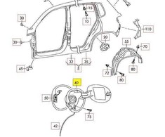 VAG VW TIGUAN 5N Degalų bako dangtelis su surinkimo dėže 5N0809857DGRU originalus