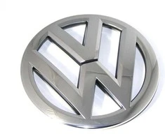 VAG VW TOUAREG 11-14 priekinis chromuotas variklio dangčio emblema originalus 7P6853601AULM