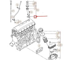 VAG VW TOUAREG 7L alyvos įpylimo vamzdelio sandarinimo tarpiklis O-Ring originalus 070115315A