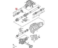 VAG VW Touareg 7P5 7P6 tarpinio guolio remonto rinkinys originalus 7P6598575
