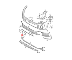 VAG VW Touareg CR7 Valstybinio Numerio Laiptuvo Laikiklis Originalus 760807285G9B9