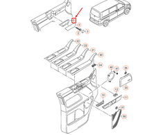 VAG VW TRANSPORTER T5 priekinių kairės pusės durų rankenos rankena originali 7H0867179B9B9