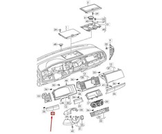 VAG VW TRANSPORTER T6 Dešinės prietaisų skydelio apdailos dalis RHD 7E6857116JP9 NAUJA ORIGINALI