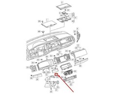 VAG VW TRANSPORTER T6 Kairės prietaisų skydelio apdailos dalis RHD 7E6857298JP9 NAUJA ORIGINALI
