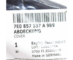 VAG VW TRANSPORTER T6 priekinių kairės pusės durelių veidrodėlio dangtelis apatinė apdaila originalus 7E0857537A9B9