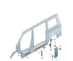 VAG VW TRANSPORTER T6 Slankiojo Durų Apsauginė Plėvelė 7H0853405 NAUJA ORIGINALI