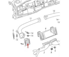 VAG VW Transporter VI Priekinis Skydelio Kairysis Oro Ventiliacijos Kanalas 7E5819203JJDY LHD NAUJAS ORIGINALUS