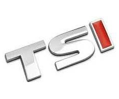 VAG VW "TSI" liuko emblema, vardinė lentelė, ženkliukas Originalus 1K9853675BGQF