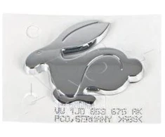 VAG VW užrašai Chrome Rabbit originalus 1J0853675AK739