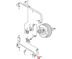 Vakuuminis Vamzdis Su Atbuliniu Voztuvu VAG Audi A8 S8 Quattro 2003 2010 Originalus 4E1611931CD