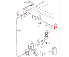 Vėjo Šluota VAG Audi A4 A6 A8 Originalus 8D0955987