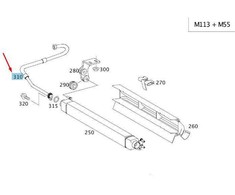 Ventiliacijos Vamzdis Mercedes-Benz E 200 CDI E 220 CDI E 280 CDI Originalus A2115016382