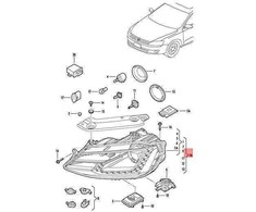 Volkswagen Jetta 6 2010 Dujų Išlydžio Žibintas VAG Originalus 5C7941751G