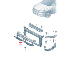 Volkswagen Polo Hatchback Upper Guide Section Vag Originalus 2GS805705E