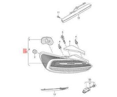 Volkswagen Scirocco 1K8 LED Galinio Šviesos VAG Originalus 1K8945208B