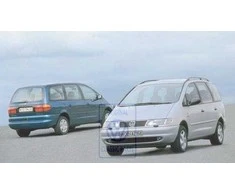 Volkswagen Sharan 7M 1996-2000 Radiator Grille Primed VAG Originalus 7M0853653ADGRU
