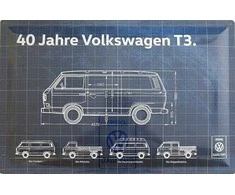 Volkswagen T3 Vag Metal Sign Originalus ZCP902968