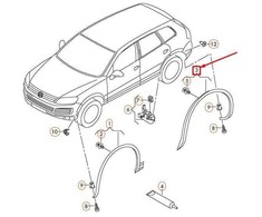 Volkswagen Touareg Galinio Desiniojo Rato Dangtis Vag Originalus 7P6854820A9B9