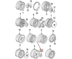 "Volvo" 740 745 760 760 850 940 960 C70 S70 S90 V70 V9 Ratų dangtis originalus 1343663