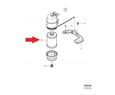 Volvo C30 C70 S40 V50 Dyzelinis Filtras Originalus 32242188