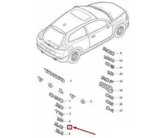 VOLVO C30 Galinės durelės emblema 8679891 NAUJA ORIGINALI