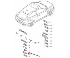 VOLVO C30 Galinės durelės emblema 8679891 NAUJA ORIGINALI