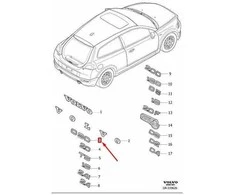 VOLVO C30 Galinės durys C30 Emblema 8679948 NAUJA ORIGINALI
