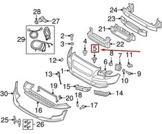 VOLVO C30 Priekinis Dešinysis Bamperio Laikiklis 30698720 NAUJAS ORIGINALUS