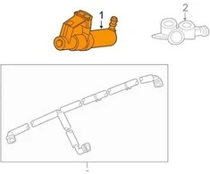 VOLVO C30 Žibintų plovimo purkštukas Kairė 31294101 NAUJAS ORIGINALUS