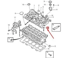 "Volvo" cilindro galvutės varžtas 6842347 Originalus