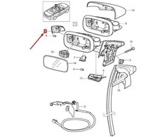 VOLVO S40 MK2 Priekinio Dešinės Pusės Durų Veidrodžio Indikatoriaus Lęšis 8679777 NAUJAS ORIGINALUS