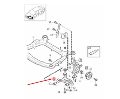 VOLVO S60 MK1 priekinė kairė apatinė valdymo svirtis Originali 36051004