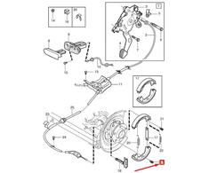 VOLVO S60 MK1 stovėjimo stabdžio atraminė spyruoklė Originali 30645831