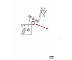 VOLVO S60 MK2 Automatinės Pavarų Dėžės Stabdžių Valdymo Pedalo Pagalvėlė 31202897 NAUJA ORIGINALI