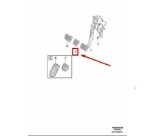 VOLVO S60 MK2 Automatinės Pavarų Dėžės Stabdžių Valdymo Pedalo Pagalvėlė 31202897 NAUJA ORIGINALI
