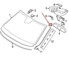 VOLVO S60 MK2 Priekinio Stiklo Dešinės Pusės Apdailos Juostelė 31416141 NAUJA ORIGINALI